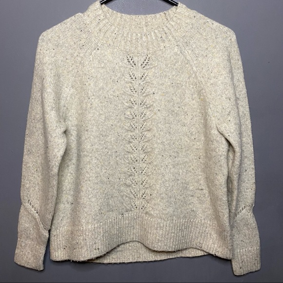 LOFT Sweaters - Loft Cable Cropped Sweater Nylon Acrylic Wool